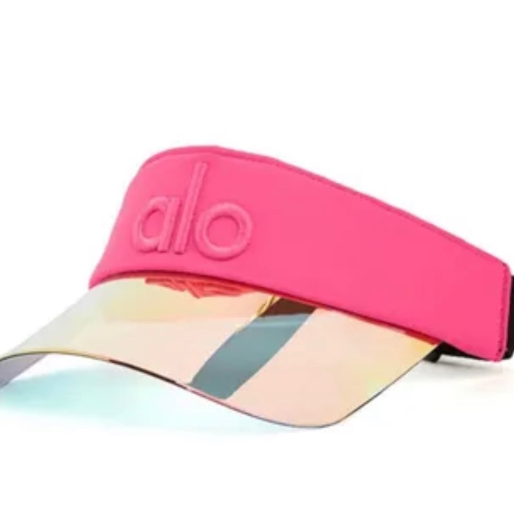 Hot pink ALO visor. New with tags. Not in original packaging.